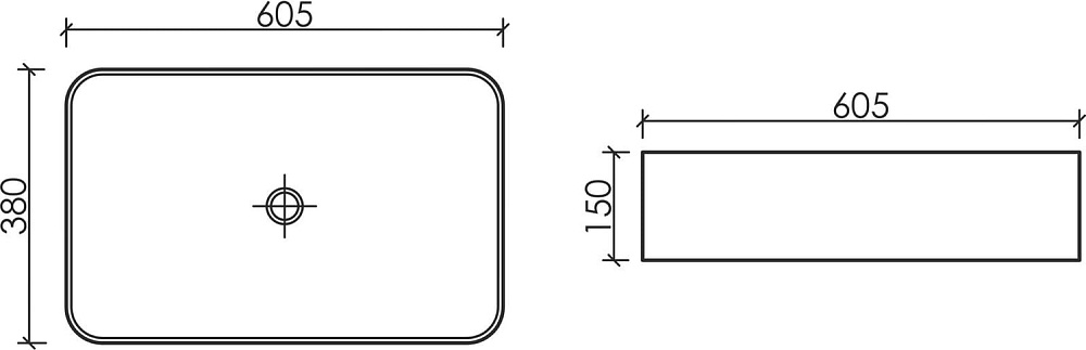 Накладная раковина Ceramicanova Element CN6053MW белая матовая