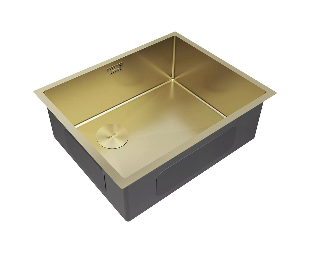 Мойка кухонная Paulmark Next-Skew 54-L UNI, PM885444-L-LG светлое золото