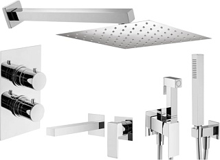 Комплект для ванной Plumberia Selection Tag KITZTGT18QCR220 С ВНУТРЕННЕЙ ЧАСТЬЮ, хром