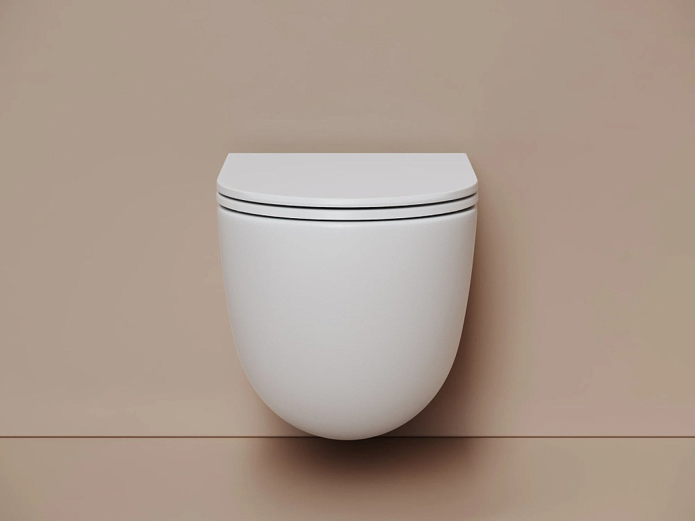 Унитаз подвесной Ceramicanova Vogue CN4008TMW белый матовый