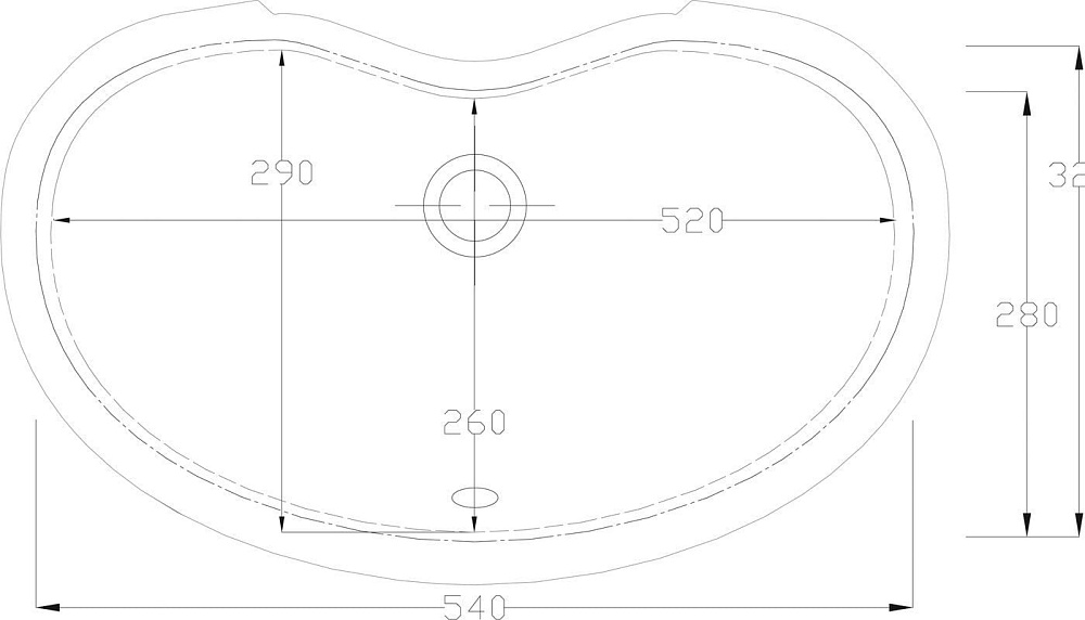 Раковина ArtCeram Idea IDL001
