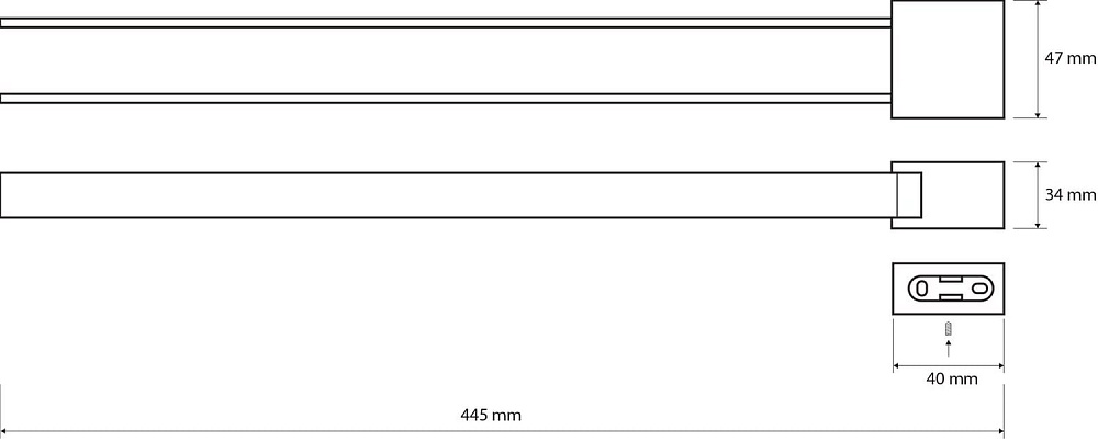 Полотенцедержатель Bemeta Via 135004102 двойной