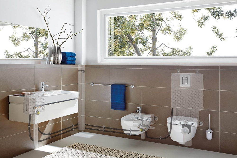 Система инсталляции для унитазов Grohe Rapid SL 38772001, 3 в 1 с кнопкой смыва