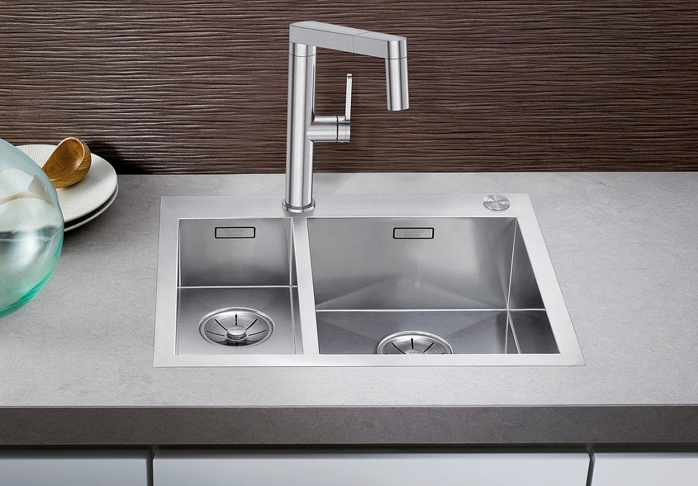 Мойка кухонная Blanco Zerox 340/180-IF/А клапан-автомат