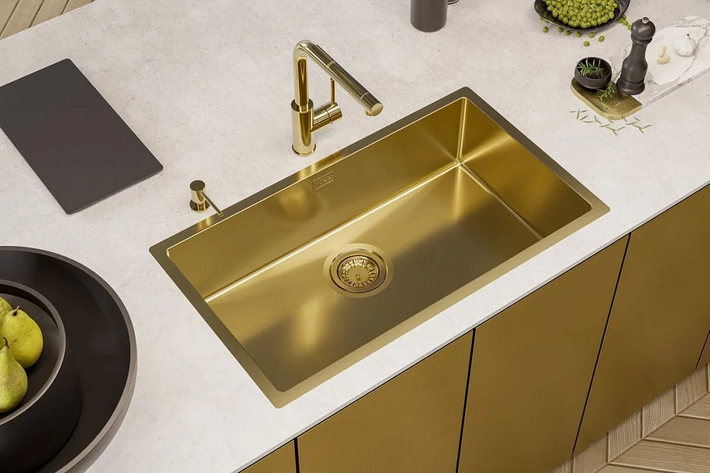 Смеситель для кухни Alveus Zeos 1136501 золото