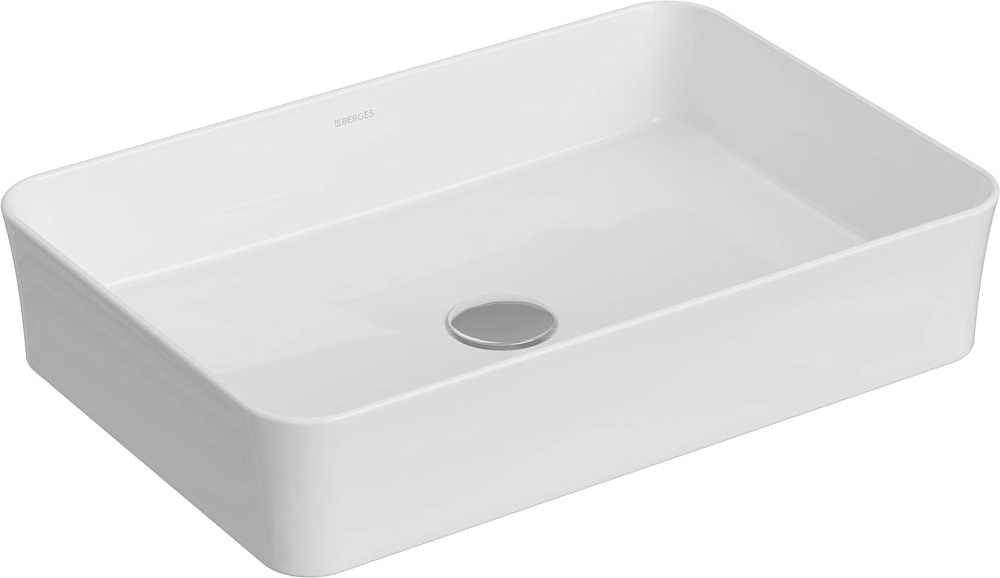 Накладная раковина Berges Ego SL 55x37 глянцевая белая
