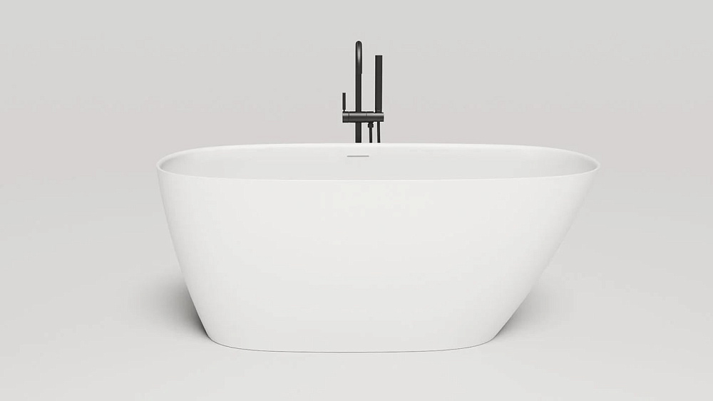 Ванна из искусственного камня Salini Sofia S-Stone 150x75 см, отдельностоящая, матовая белая, овальн