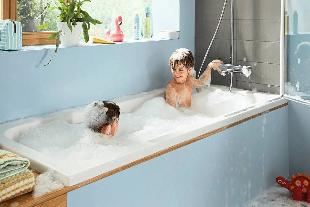Душевая стойка Hansgrohe Croma 27687000, для ванны с душем, с термостатом