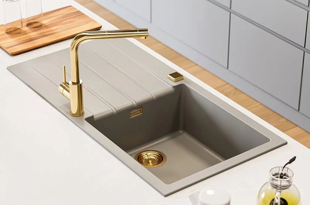 Смеситель для кухни Alveus Zeos 1136501 золото