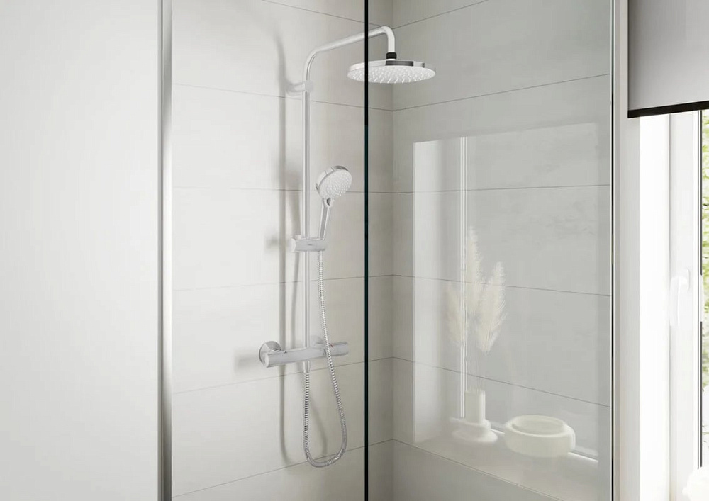 Душевая стойка Hansgrohe Vernis Blend Showerpipe 200 1jet EcoSmart 26089000, хром