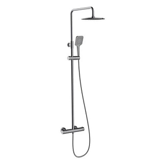 Душевая стойка Clever Up! Urban 61958, с термостатом, оружейная сталь