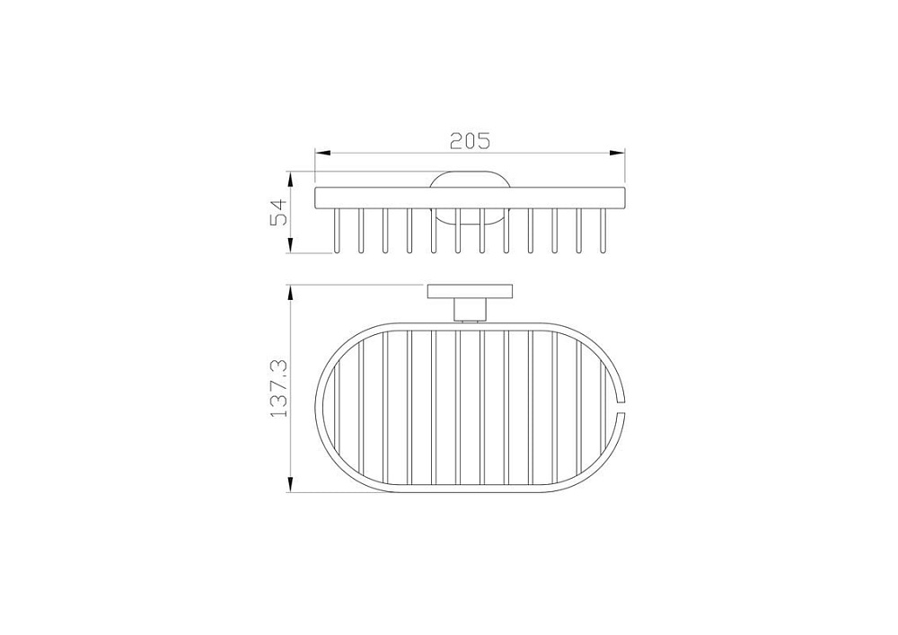 Мыльница Wonzon & Woghand WW-8424-LG глянцевое золото