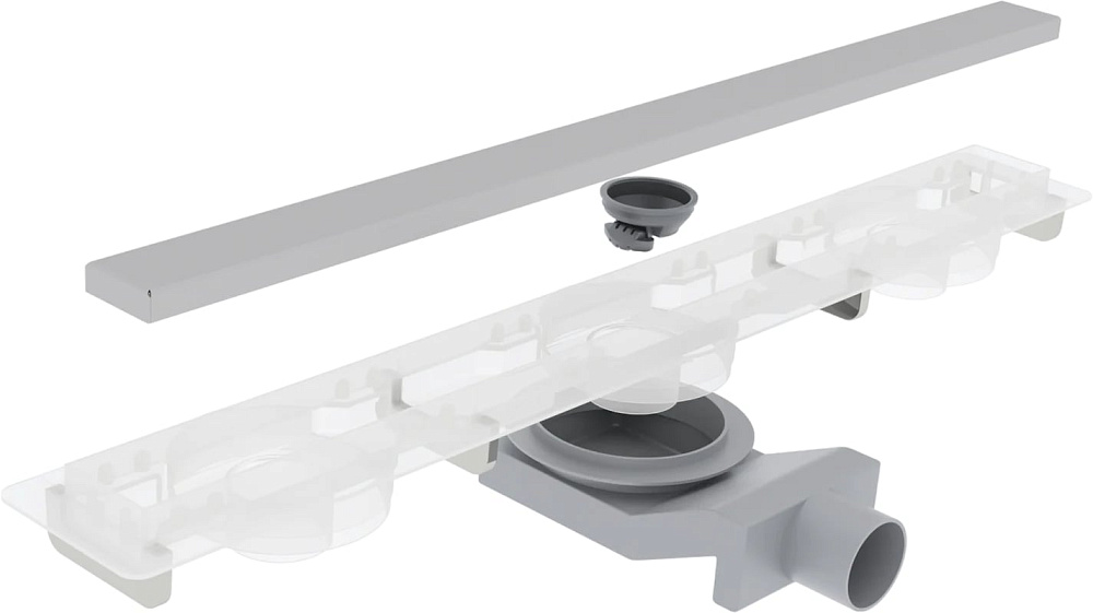 Душевой трап (лоток) Plumberia Selection PSM Modular 120 см, нержавеющая сталь матовая