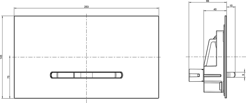 Кнопка смыва Villeroy & Boch Viconnect 922160RA серая глянцевая