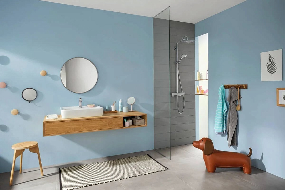 Душевая стойка Hansgrohe Croma 27630000, для душа, с термостатом