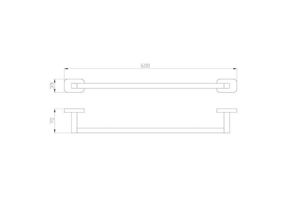 Полотенцедержатель Wonzon & Woghand WW-9312 темный графит