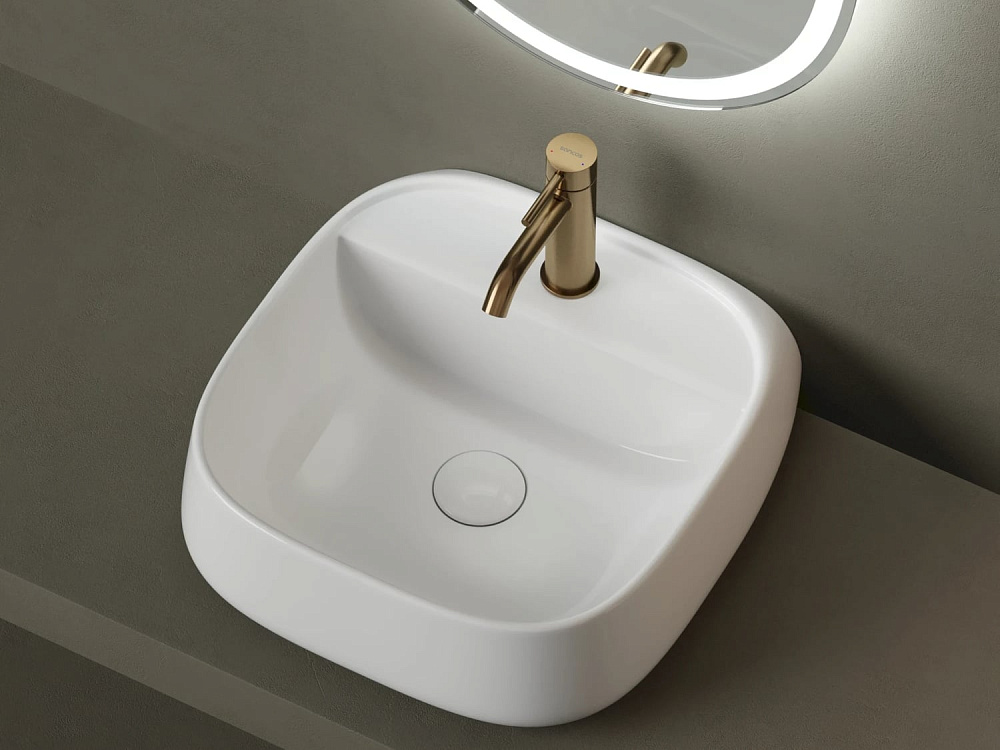 Подвесная раковина для ванной комнаты Ceramicanova Fonte CN5052, белый