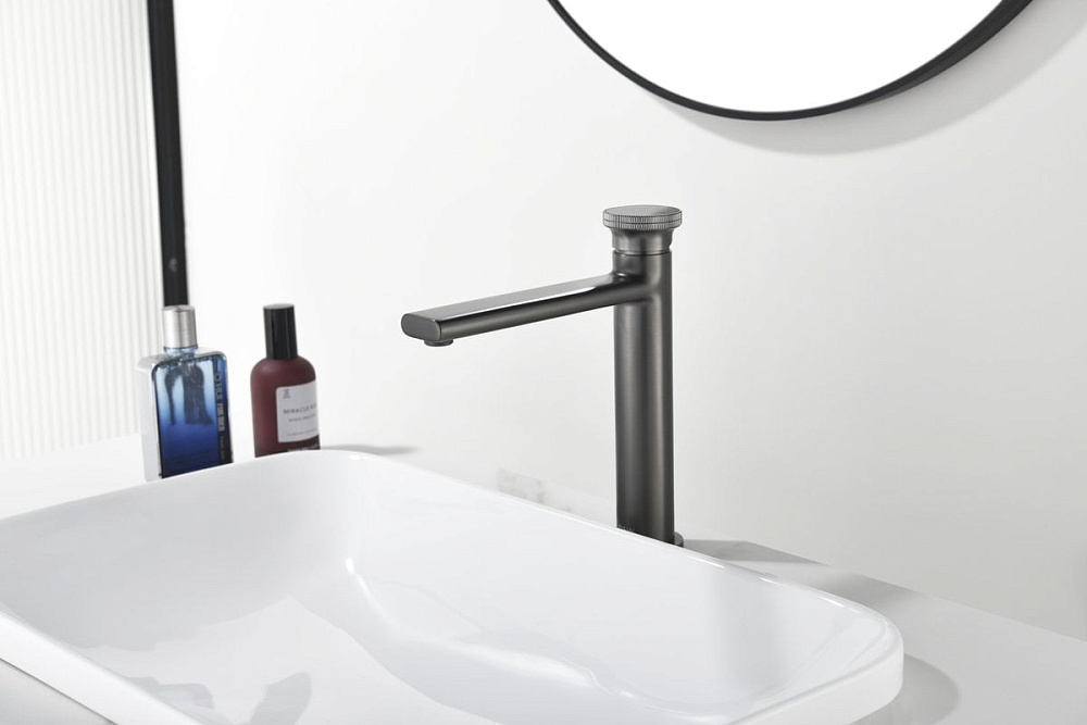 Смеситель для раковины Black&White Gravity 7307GM gun metal