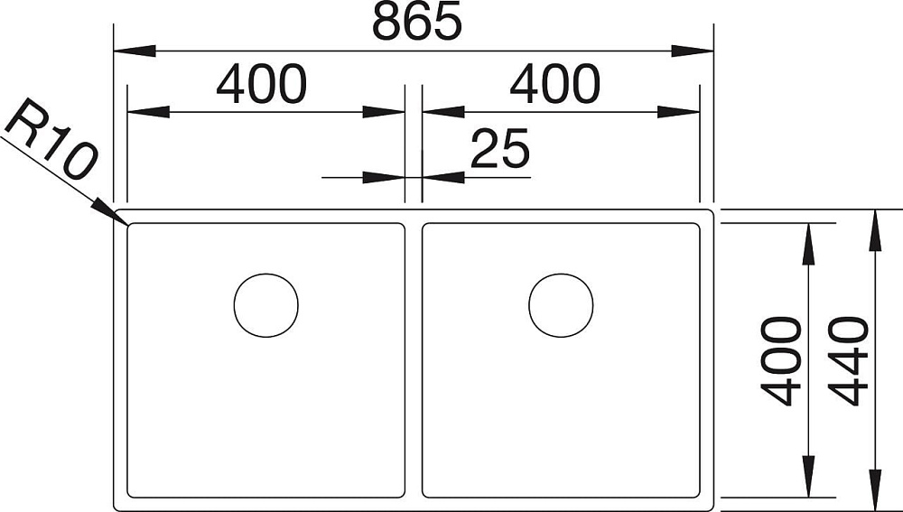 Мойка кухонная Blanco Claron 400/400-IF