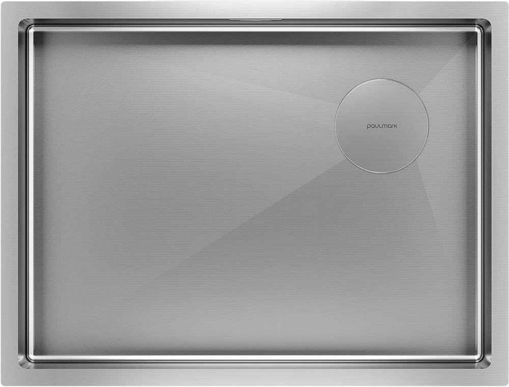 Мойка кухонная Paulmark Next-Skew PM885844-BS брашированная сталь