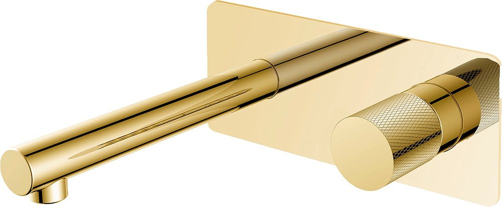 Смеситель для раковины Boheme Stick 125-GG.2 С ВНУТРЕННЕЙ ЧАСТЬЮ, gold, touch gold