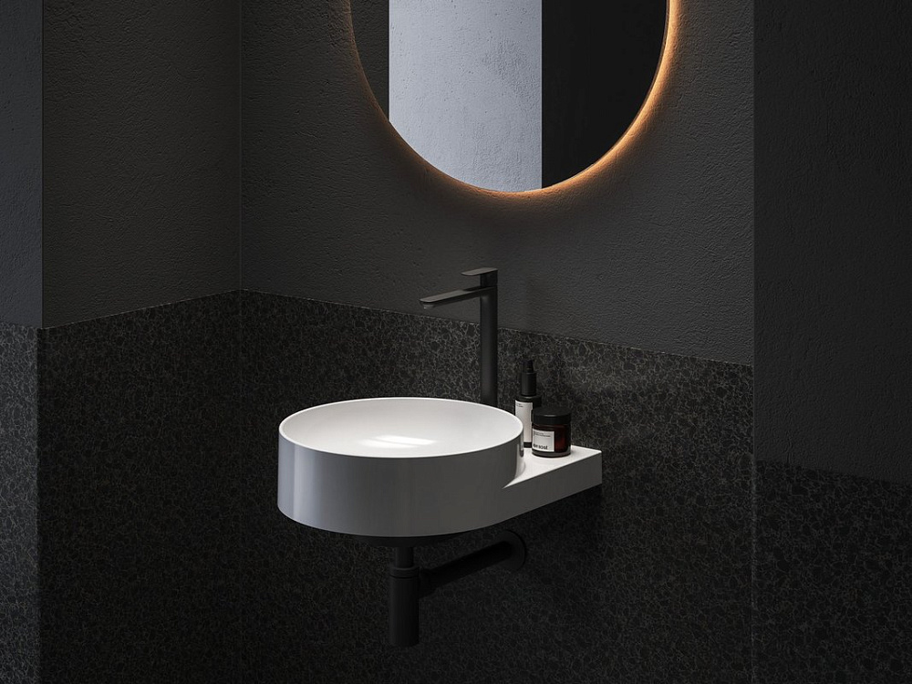Смеситель для раковины Ravak Eleganta EL 015.20BLM матовый черный
