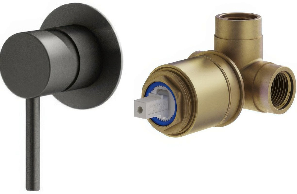 Встраиваемый смеситель Plumberia Selection Ixo KITXO1135GR С ВНУТРЕННЕЙ ЧАСТЬЮ, мат