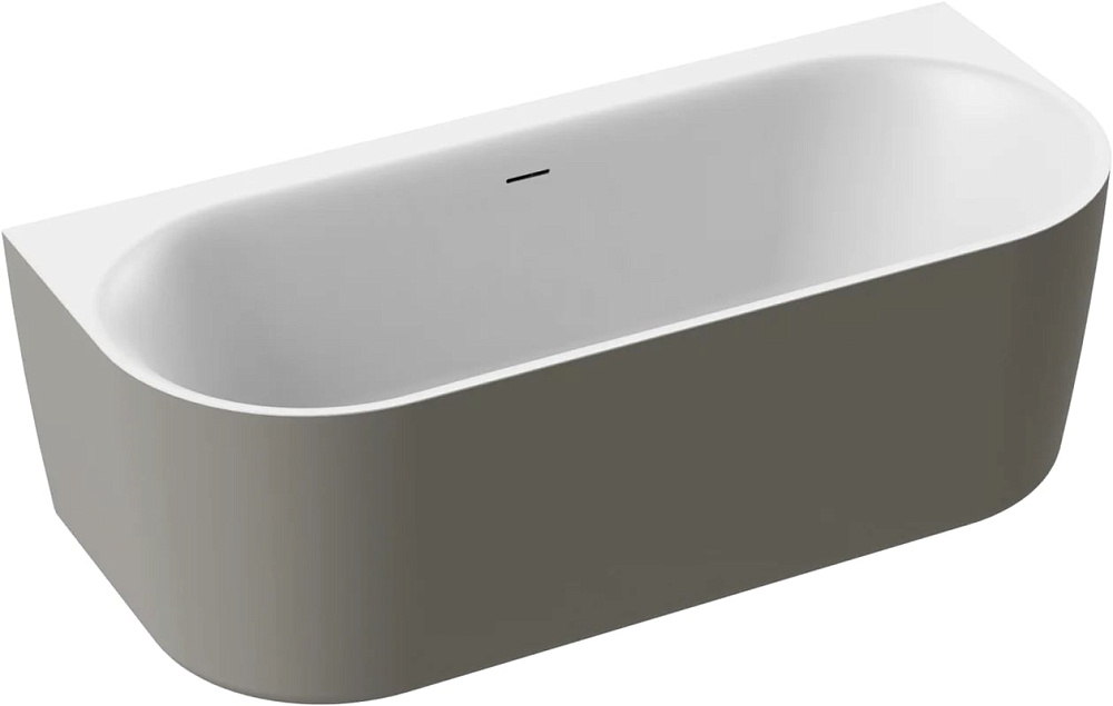 Акриловая ванна Cezares Metauro 180x80 см, METAURO-INT-Wall-180-80-60-G-W-MATT