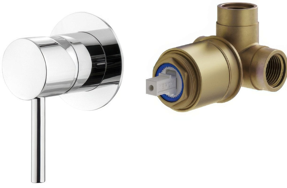 Встраиваемый смеситель Plumberia Selection Ixo KITXO1135CR С ВНУТРЕННЕЙ ЧАСТЬЮ, хро