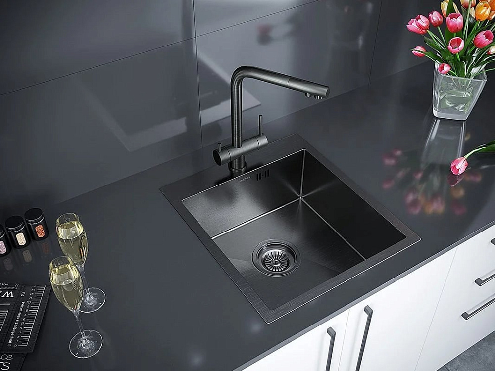 Смеситель для кухни Paulmark Skalen Sk213020-GM