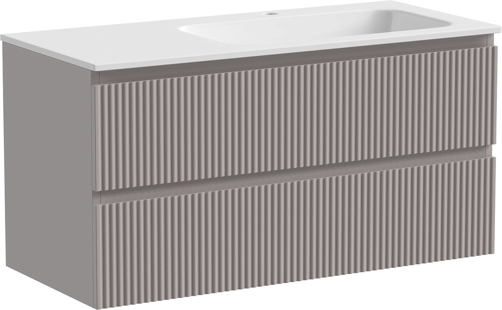 Тумба с раковиной Sancos Snob R 100 см, R, doha soft