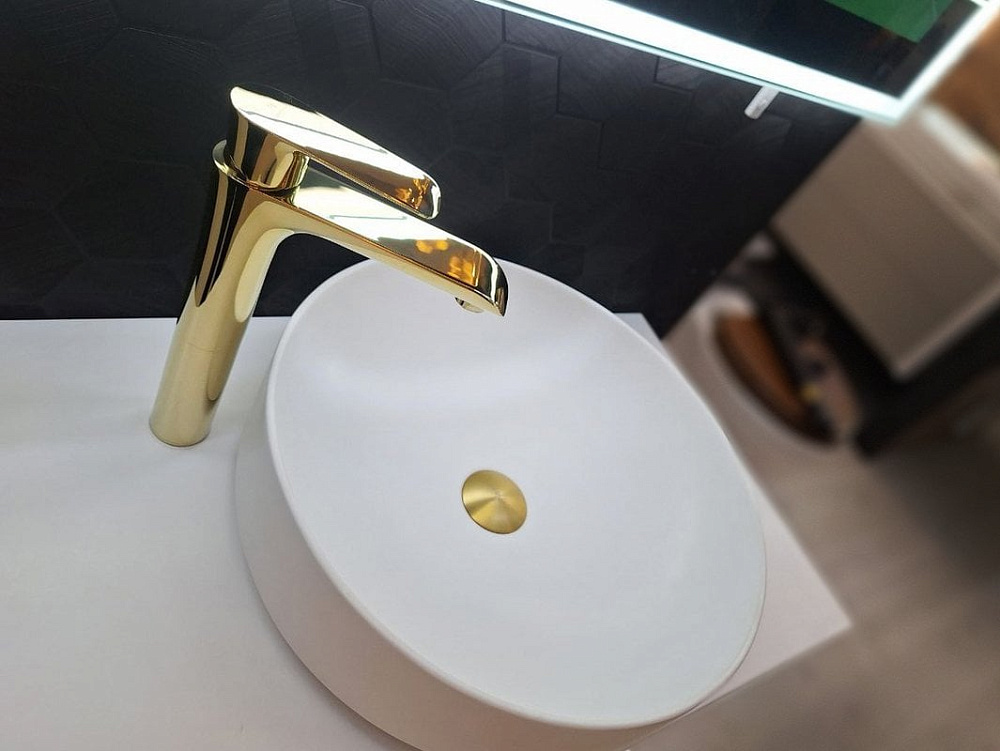 Смеситель для раковины AltroBagno Costanza 010214 Or золото