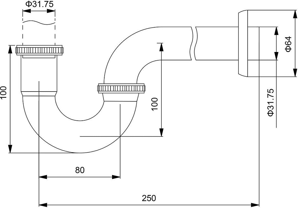 Сифон для раковины Timo 961/03L