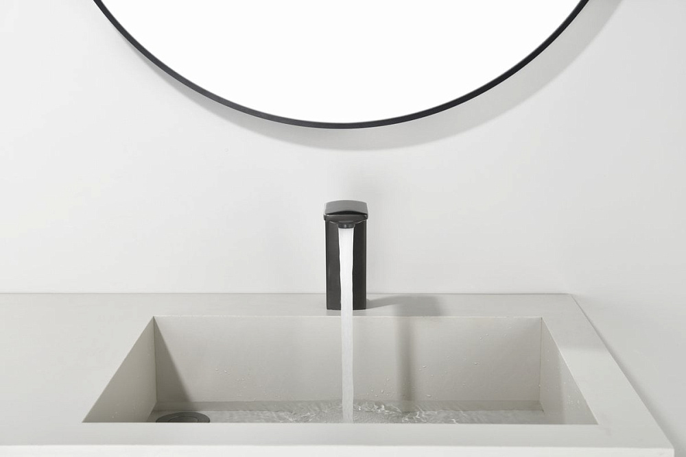 Смеситель для раковины Black&White Gravity 7102GM сенсорный, gun metal