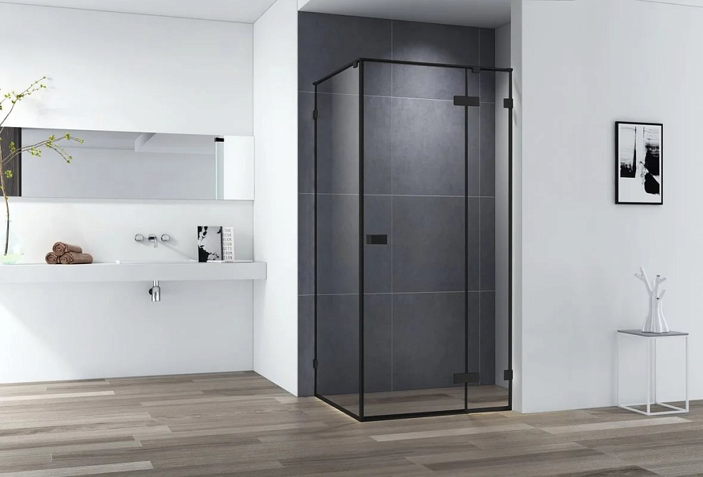 Душевой уголок Cezares Bellagio BELLAGIO-A-1-100-C-NERO 100х100, черный