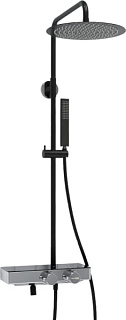 Душевая стойка Wasserkraft Abens 2000 A114.160.218.CB Thermo, с термостатом, черная
