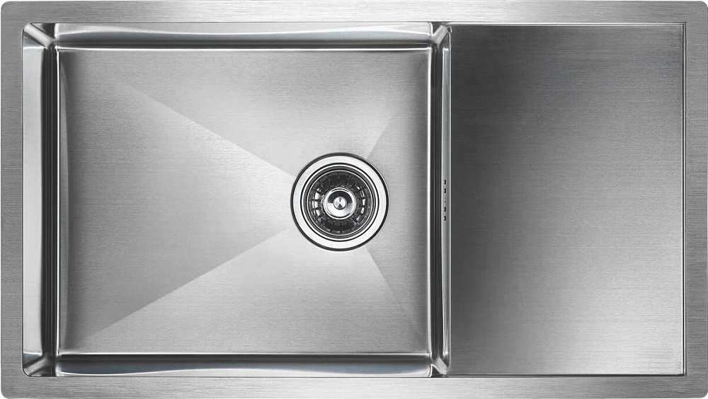 Мойка кухонная Paulmark Gerberg PM217844-BS брашированная нержавеющая сталь
