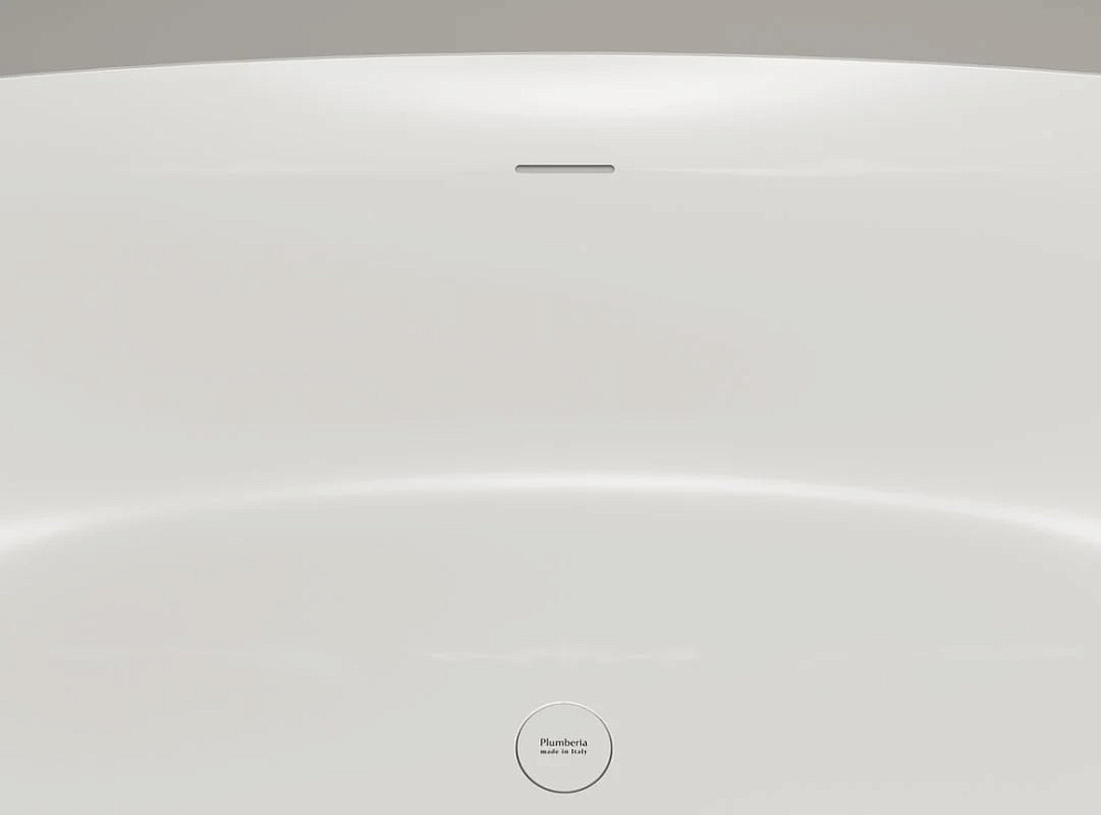 Ванна из искусственного камня Plumberia Selection Veloma 170x75 см, отдельностоящая, матовая белая, 
