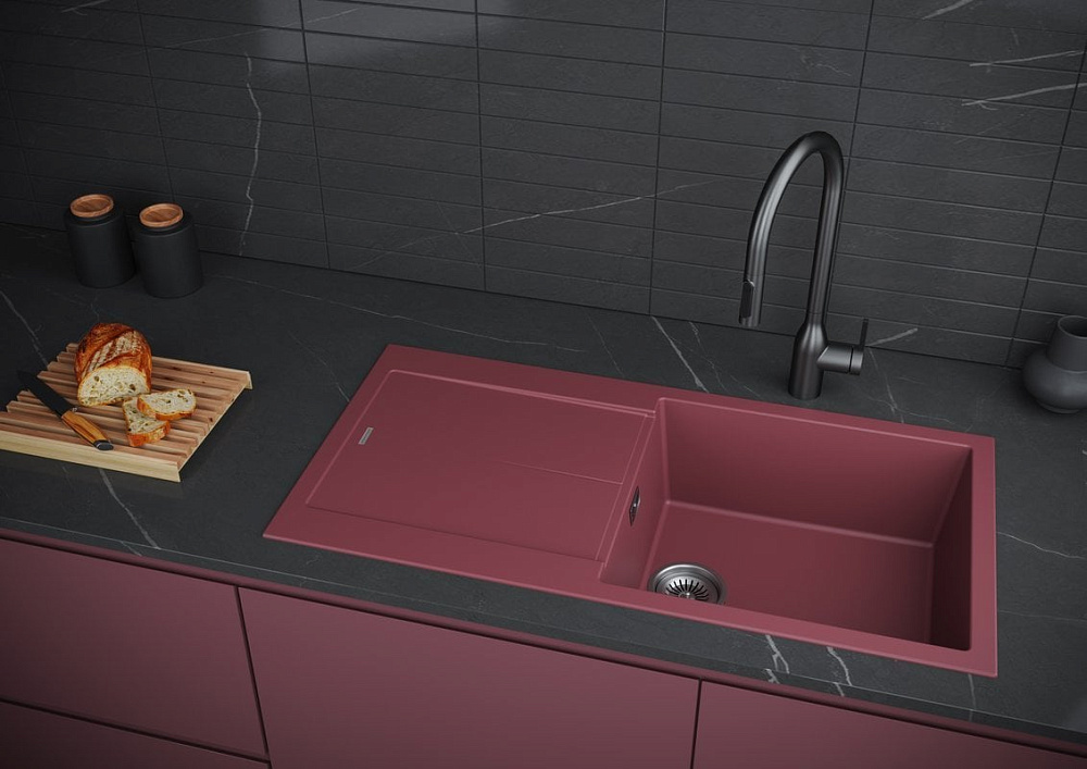 Мойка кухонная Paulmark Extensio 86 PM988650-ME merlot
