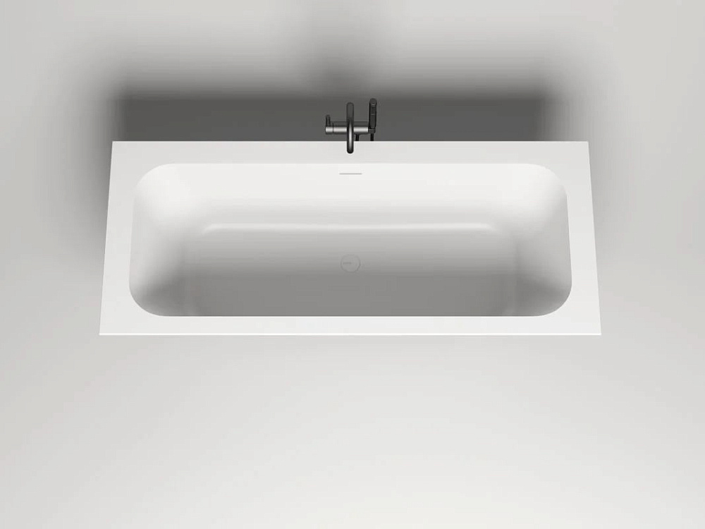 Ванна из искусственного камня Salini Orlanda Axis Kit S-Sense 180x80 см, встраиваемая, матовая белая