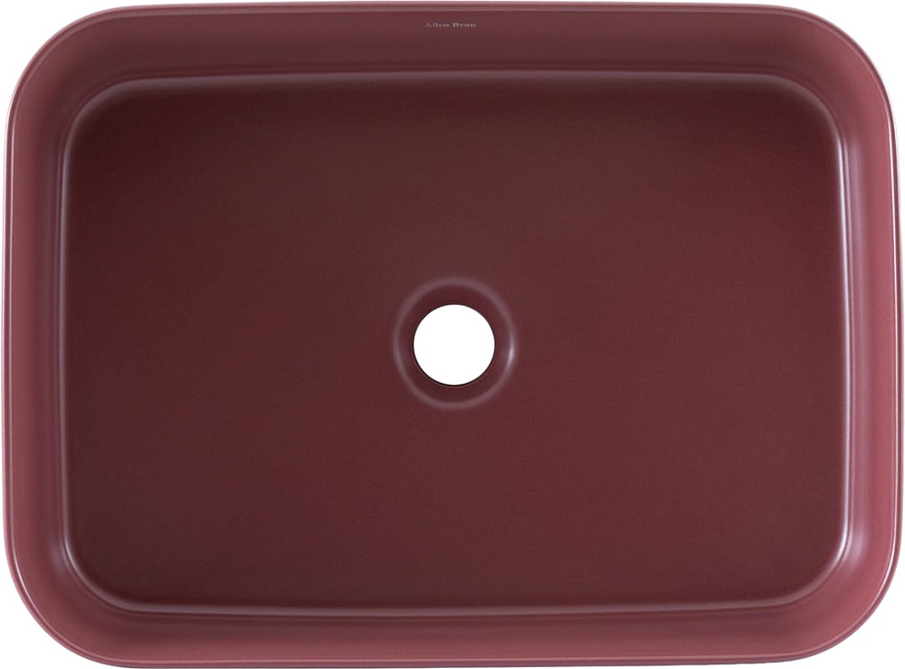 Накладная раковина Allen Brau Fantasy Quad 50x36, бордо