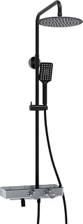 Душевая стойка Wasserkraft Abens 2000 A114.258.130.CB Thermo, с термостатом, черная