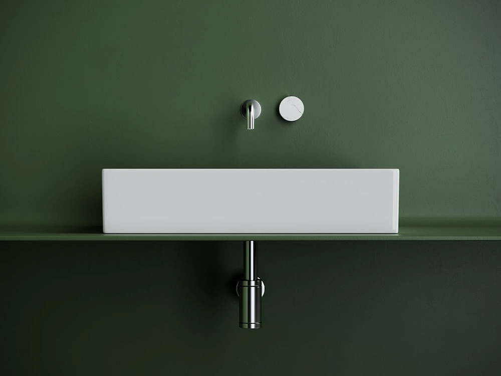 Накладная раковина Ceramicanova Element CN6070 белая глянцевая