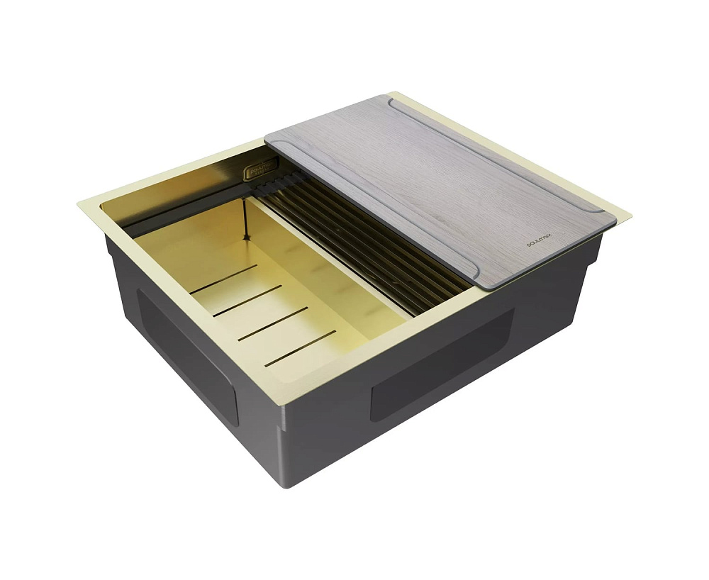Мойка кухонная Paulmark Next-Multi Sink 54 UNI PM785445-LG светлое золото