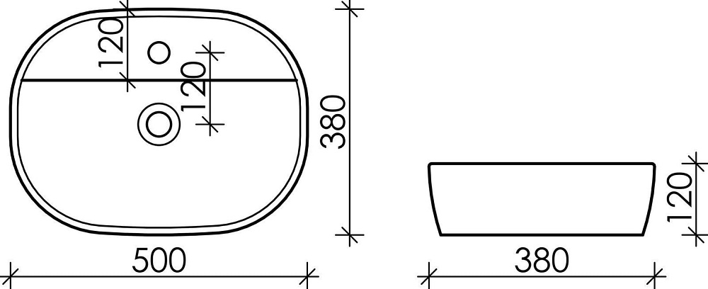 Накладная раковина Ceramicanova Element CN6036