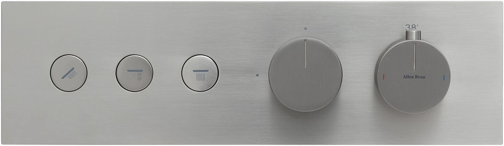 Термостатический смеситель встраиваемый Allen Brau Liberty 5.33003-BN С ВНУТРЕННЕЙ ЧАСТЬЮ, браширова