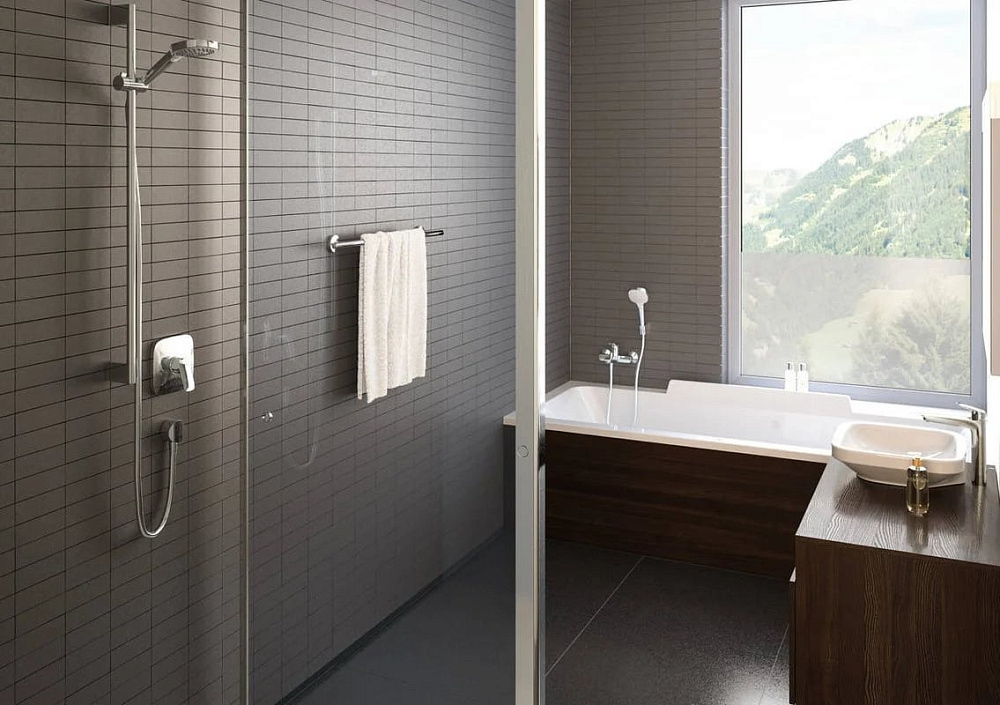 Душевой гарнитур Hansgrohe Croma Select E Croma Select E 26412400, белый, хром