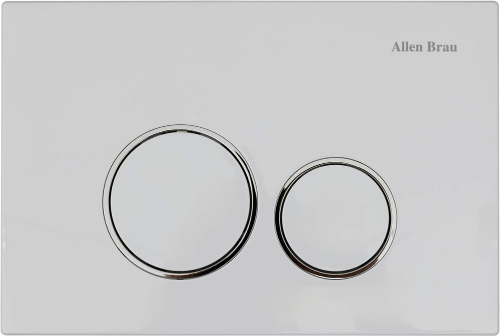 Кнопка смыва Allen Brau Priority 9.20001.20 белая глянец
