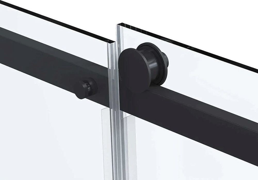 Душевой уголок Vincea Como Soft VSR-1CS1013CLB 130x100 см профиль черный, стекло прозрачное