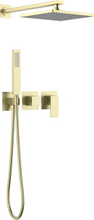 Душевой комплект Timo Selene SX-2169/17SM, С ВНУТРЕННЕЙ ЧАСТЬЮ, золото матовое
